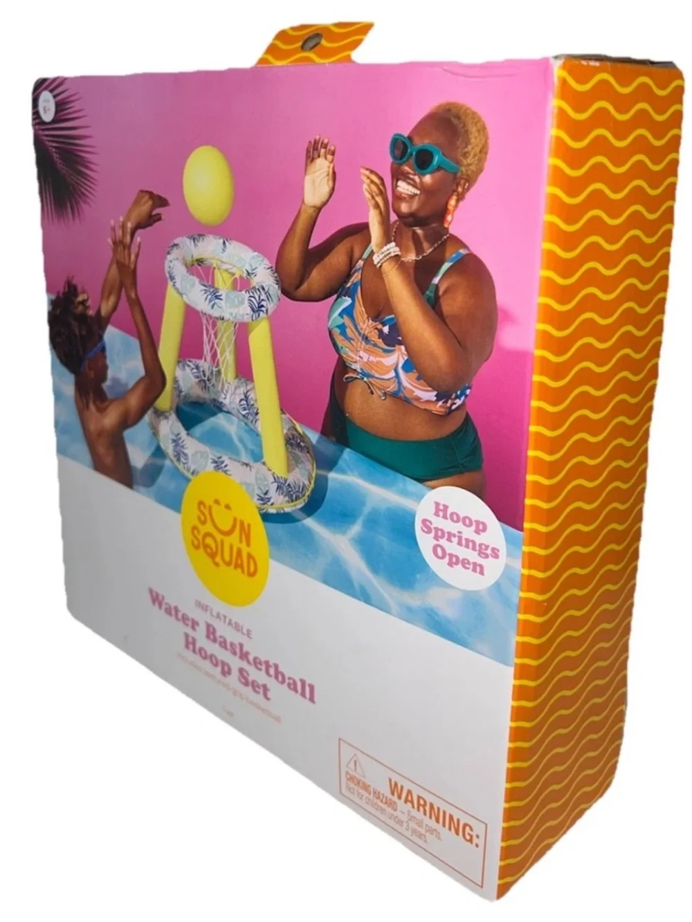 Sun‎ Squad Inflatable Pool Basketball Hoop Set NIB Summer Fun